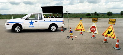 Vehicle Mounted Roadblock